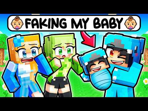 I Faked HAVING A BABY in Minecraft With Crazy Fan Girl and EX Girlfriend!