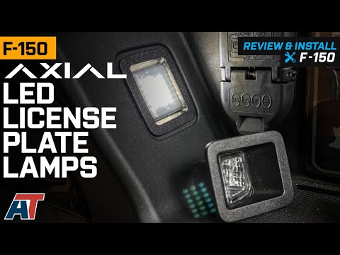 2015-2022 F150 Axial LED License Plate Lamps; Smoked Review & Install