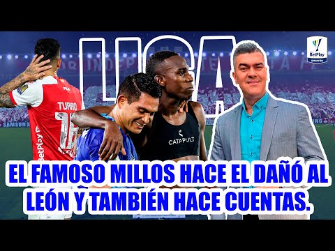 SANTA FE 0 MILLONARIOS 1 EL FAMOSO MILLOS HACE EL DAÑÓ AL LEÓN Y TAMBIÉN HACE CUENTAS. PARTIDO FLOJO