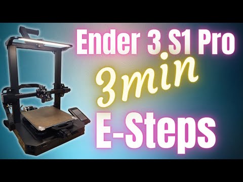 Ender 3 S1 Pro - How To Calibrate E Steps (Quick & Easy)