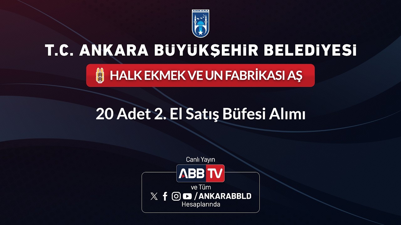 HALK EKMEK VE UN FABRİKASI AŞ -  20 Adet 2.El Satış Büfesi Alımı