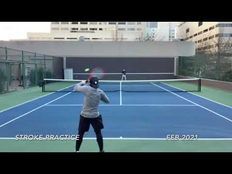 USTA NTRP 3.5 tennis ground strokes practice    Feb 2021