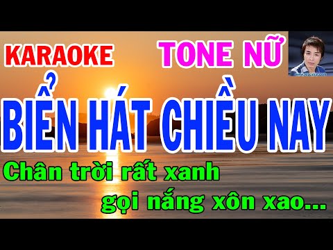 Karaoke  Biển Hát Chiều Nay Tone Nữ  Nhạc Sống  gia huy beat