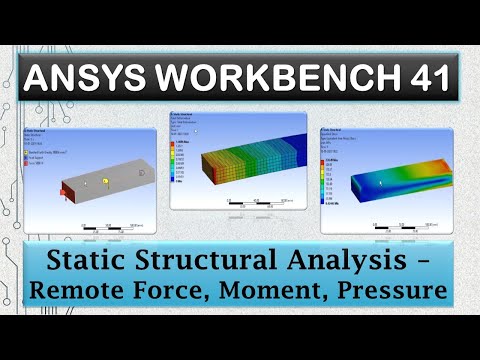 ANSYS Tutorials - Static Structural Analysis with different Boundary Conditions