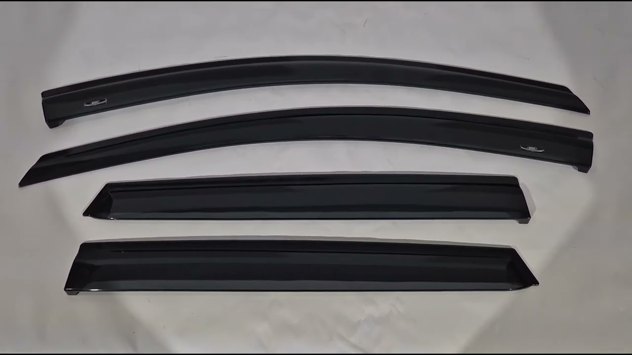 Nissan Tiida 2011-2014 рр. Вітровики HB (4 шт, HIC) Video 1