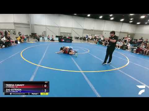 117 Lbs Round 5 (6 Team) - Teresa Canady, N Carolina Vs Zao Estrada, South Carolina 0f55