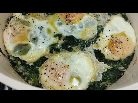 COMO FAZER ESPINAFRE REFOGADO COM OVO 🥚/ótimo pra anemia e fonte de cálcio