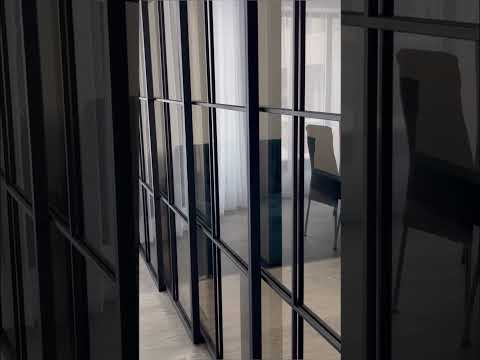 фото телескопическая перегородка раздвижная перегородка 0