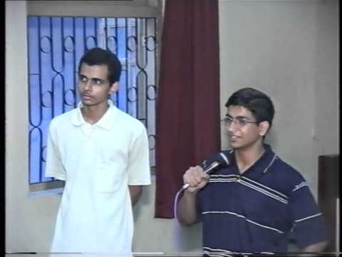 Sudeep Kamath & sushant with students during felicitation function IIT:JEE-2004-Part1