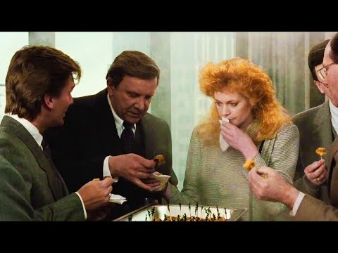 Working Girl (1988) | Tess works the dim sum cart at Katharine's cocktail party