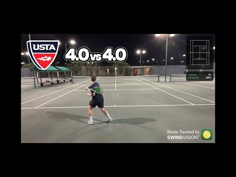 NTRP 4.0 vs 4.0 Match Highlights with SwingVision