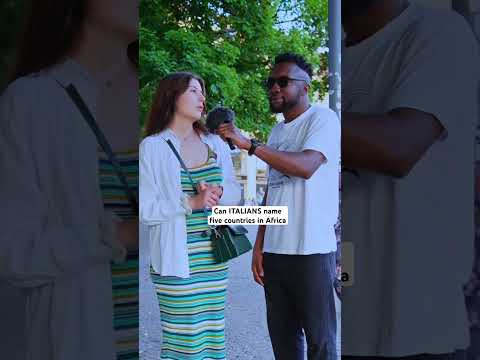 gli italiani possono nominare cinque paesi in africa #ehijtv #shorts #publicinterview