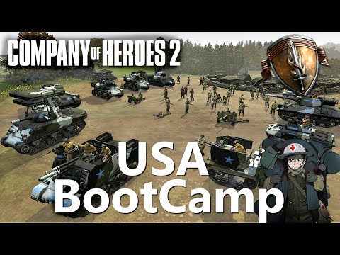 How to Play CoH2: USA BootCamp Part #1 (Company of Heroes 2)