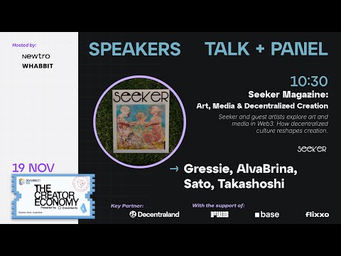 Seeker Magazine: Art, Media & Decentralized Creation | TCE - DevConnect Buenos Aires preview