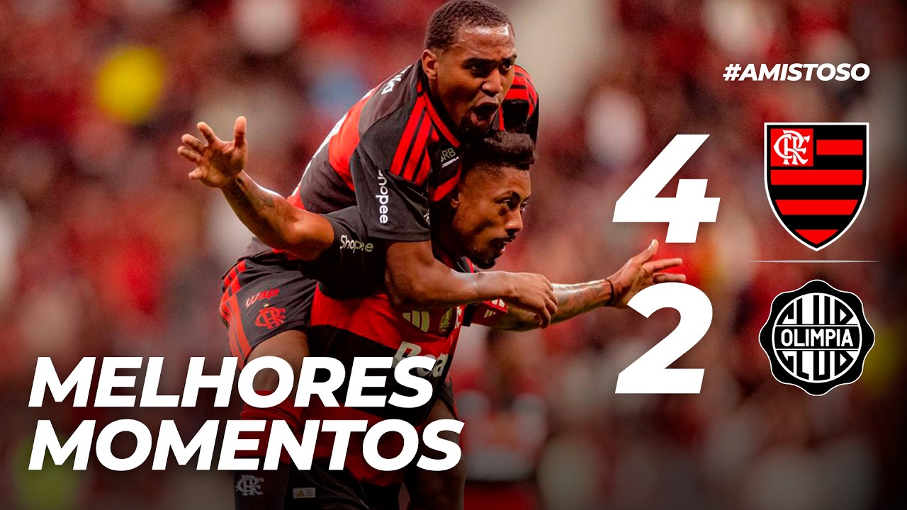 FLAMENGO 4 X 2 OLIMPIA | MELHORES MOMENTOS | AMISTOSO DE INTERTEMPORADA (17/07/26)