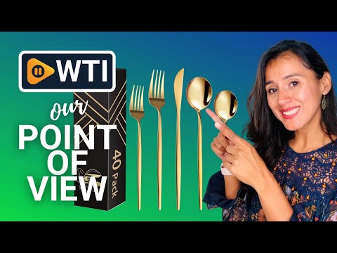 40-Piece Gold Silverware Set for 8 - WTI product video review