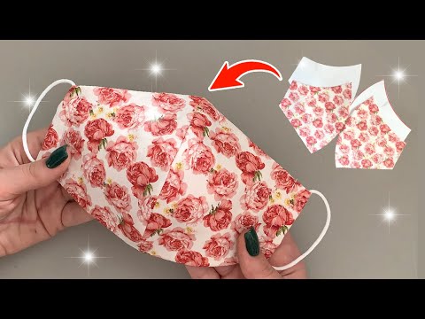 Very Easy New Style Pattern Mask- It only takes 4 minutes to sew a simple mask