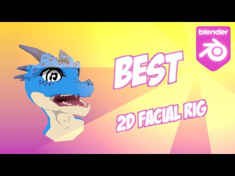 How I Made The Best 2d Facial Rig [Blender 3.4 & +4.0]