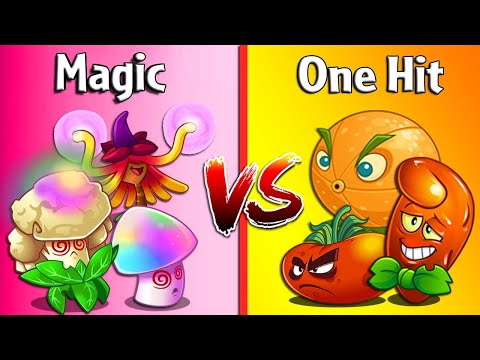 Team MAGIC vs ONE HIT - Who Will Win? - PvZ 2 Team Plant Vs Team Plant