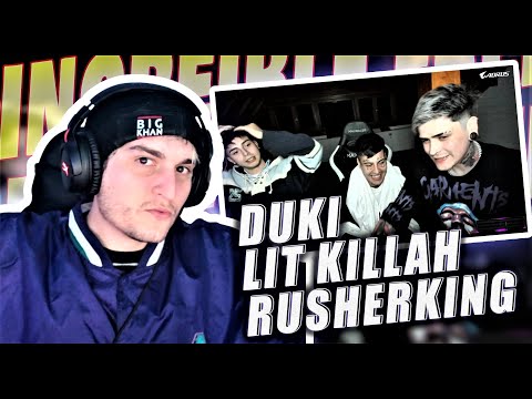 DUKI, LIT KILLAH AND RUSHER CAN'T HAVE THAT MUCH FLOW *KHAN REACTS TO THE BEST FREESTYLE*