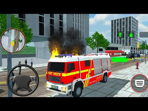 City Fire Fighter Simulator 3D - Fire Truck Rescues Driver - Android Gameplay