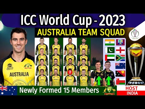 ICC World Cup 2023 - Australia Team Squad | Australia Team World Cup Cricket 2023 |WC 2023 Australia