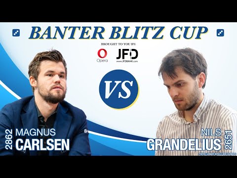 Weltmeister Magnus Carlsen gegen GM Nils Grandelius | Banter Blitz Cup