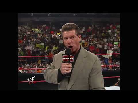 Vince McMahon: "Triple H, don't ever touch my wife again!" WWE Monday Night RAW. April 24, 2000