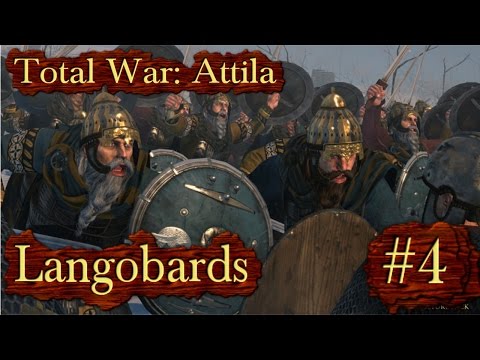 Total War: Attila - Langobard Campaign - Episode 4 Why is it so cold? Ice Age?
