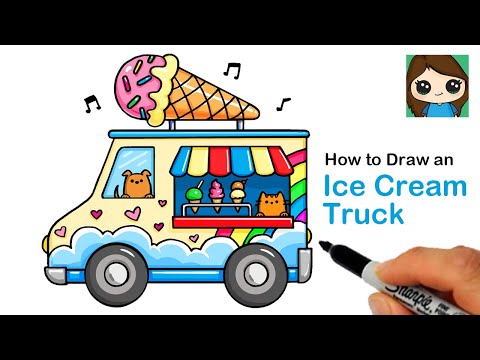 How to Draw an Ice Cream Truck 🍨 Summer Art Series #10