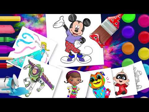 Disney Coloring World Color amp - 0 