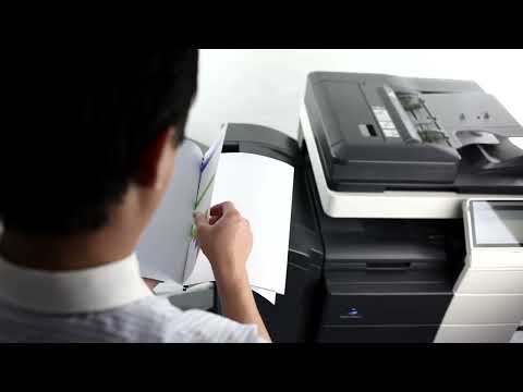 How To do banner print using copier machine konica minolta bizhub step by step