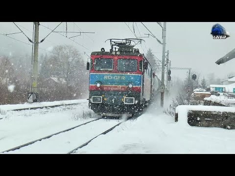 LE5100 40-0459-0 & Marfar GFR Tanker Train in Zapada/Snow in Campulung Moldovenesc - 23 March 2018