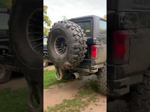Powerstroke Diesel Bronco gets a Matching 44” Super Swamper Spare #fordbronco #bronco #offroad