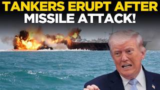 Download lagu US-IRAN WAR LIVE: 3 Iranian Tankers HIT After Missile Attack on US Ships! | Trump Speech | US News mp3