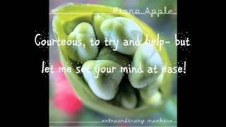 Fiona Apple- Extraordinary Machine with On-Screen Lyrics