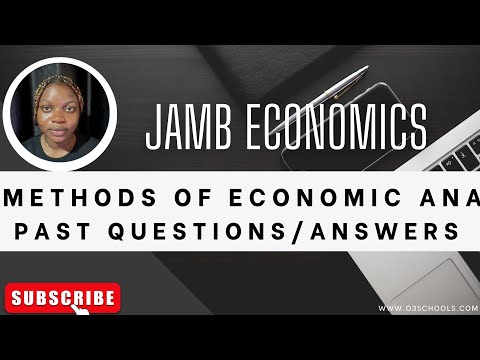 JAMB/WAEC Economics 2026 EP 3 - Methods of Economic Analysis + Likely Exam Questions & Solutions