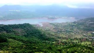 preview picture of video 'Lohagad fort - view from the top'