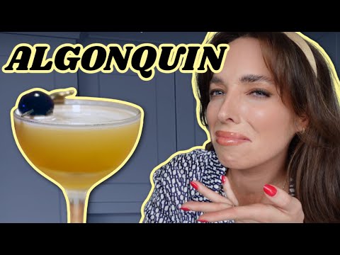 WHISKEY FAN DRINKS AN ALGONQUIN FOR THE FIRST TIME | Prohibition Whiskey Cocktail | Ciara O Doherty