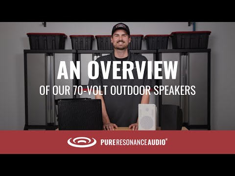 An Overview of Pure Resonance Audio 70-Volt Outdoor Surface-Mount Speakers