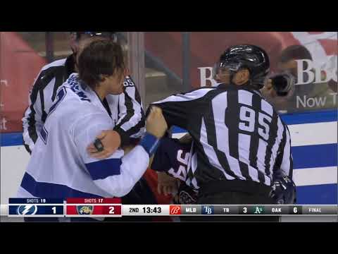 NHL Fight - Lightning @ Panthers - Schenn vs Lomberg - 08 05 2021