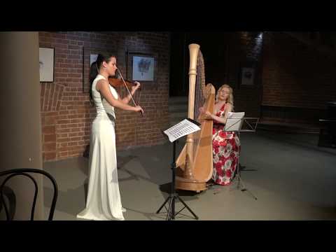 ALEXANDRA TIHONOVA & ELENA TAROSYAN  Saint-Saens - Fantasy for harp and violin