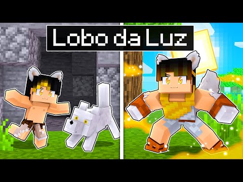 CRESCENDO como um LOBO DA LUZ no Minecraft