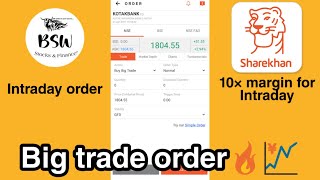 How to place intraday orders in Sharekhan mobile trading app || Sharemobile app||