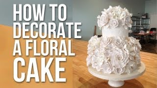 How to Decorate a White Floral Cake | Cake Tutorials 