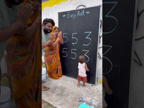 How to draw Dog 553 Number for beginners | Best Dog Drawing #shorts