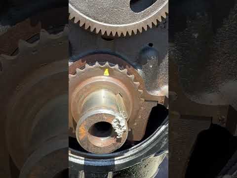 4.3 V6 Chevy gm marine vortec balance shaft timing mark setup