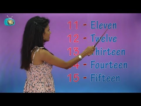 Number Names 1 to 20 With Spellings | Learn English For Kids | Pre School Learning Videos
