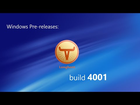 Windows Pre-releases: Windows Longhorn build 4001