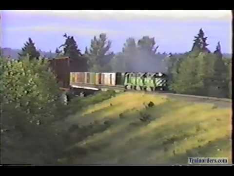 Classic Railroad Series 619 - Burlington Northern on Oregon Electric July 15, 1989